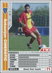 WCCF 01-02 レッチェ 白 143 セバスティアン・チミロティッチ