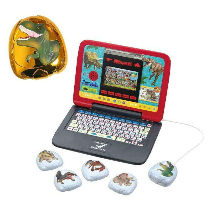 【即納！14時注文確定分まで当日出荷】 【メーカー特典あり】マウスでバトル!! 恐竜図鑑パソコン ゴールドマウスカバー付き！！のサムネイル