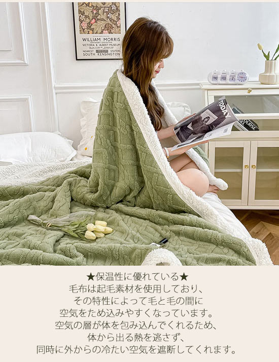 掛毛布 掛け布団 冬 毛布 シングル 厚手 ボア フランネル シープボア ハイボリュームあったか 秋 冬用 ブランケット 暖かい かわいい 冬用 フランネル洗える もこもこ なめらか ポカポカ 70x100cm 100x150cm 120x200cm 150x200cm 180x200cm 200x230cm [3]