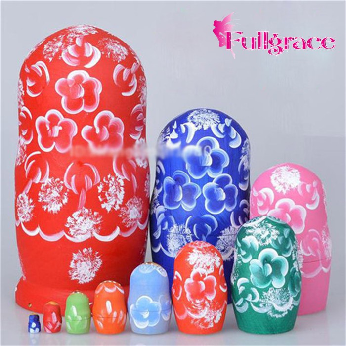 【マトリョーシカ】10個組 ロシアお土産 サファイア クラシック人形 クリスマス アメリカボダイ樹 置物 新築祝い 贈り物 装飾　結婚式　誕生日プレゼントja349c0c0c6 2
