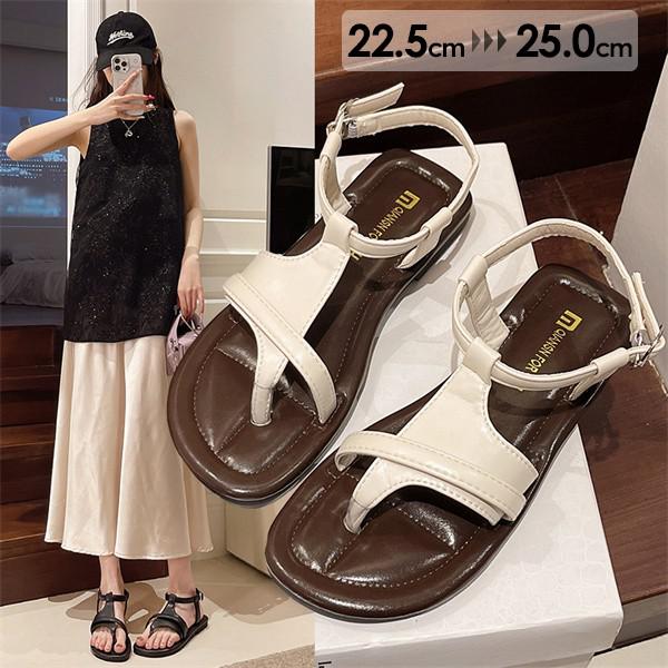 サンダル フラットシューズ レディ