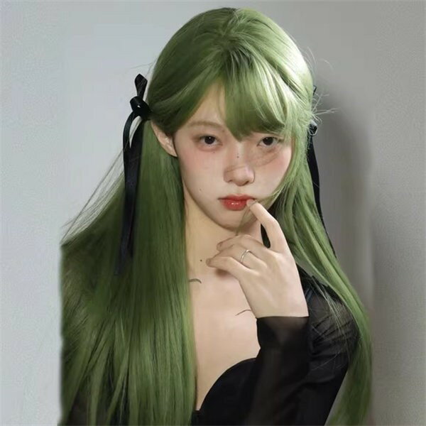 Full Wigs （Male） - ウィッグ レディース フルウィッグ ロング 前髪あり 可愛い かわいい 大人用 コスプレ ロリータ ゴスロリ コスチューム 原宿風 仮装 かつら wig Lolita 小顔 文化祭 イベント 学園祭 ハロウィン カツラ