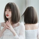 ウィッグ レディース フルウィッグ ショート ストレート ぱっつん前髪 前髪あり 可愛い かわいい 大人用 コスプレ ロリータ ゴスロリ コスチューム 原宿風 仮装 超自然 かつら wig Lolita 小顔 文化祭 イベント 学園祭 ハロウィン