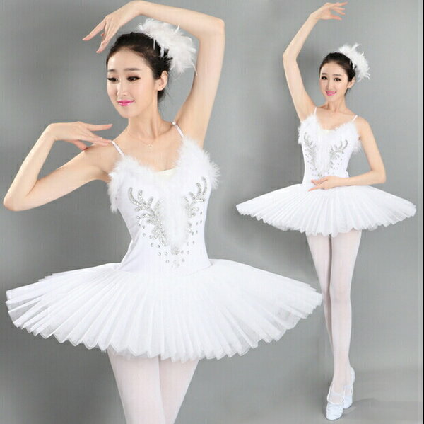 バレエ リトルスワン レオタード 女性 ドレス ダンス ステージ衣装 バレエ レディースのダンス衣装 バ..