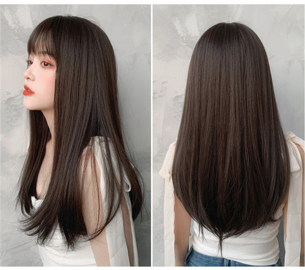 ウィッグ フルウィッグ ロングウィッグ ロングヘアー ストレート 自然 ナチュラル ブラウン 茶髪 さらさら ロング つけ毛 医療用ウィッグ 医療用 エクステ 小顔 内巻き コスプレ かつら ハロウィン 原宿 女性 普段使い dp053d4d4g5