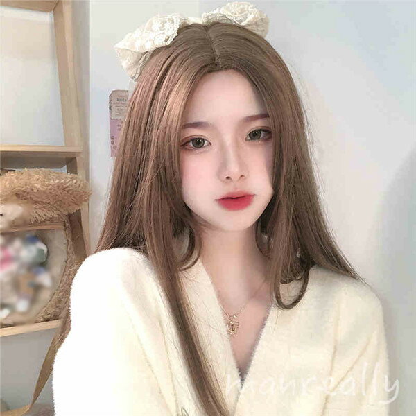 楽天フルグレースフルウィッグ ロング 自然 ウィッグ 前髪無し 優しい 可愛い かわいい 超自然 ネット付 キュート 小顔 コスプレ ハロウィン wig かつら 小顔効果抜群 仮装 原宿 結婚式 パーティー 耐熱ウィッグ 韓国風 日常用 コスプレ ブラウン dp127d4d4g5