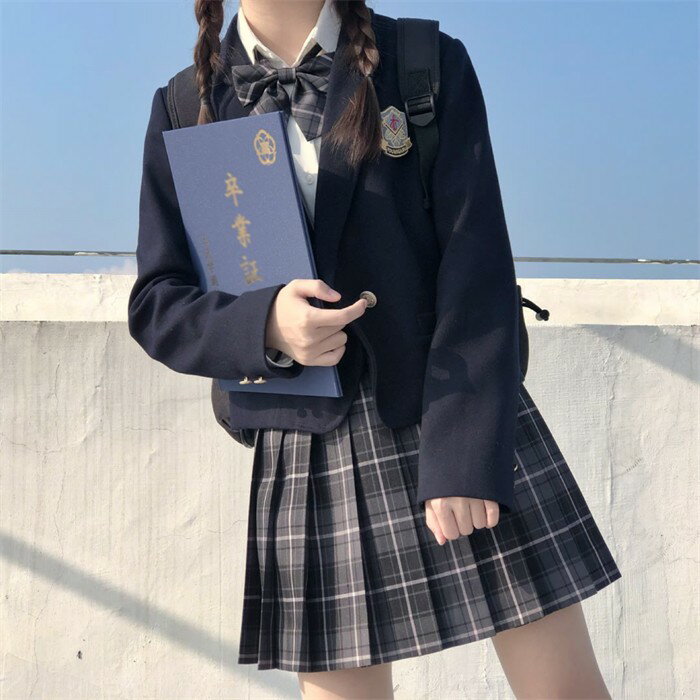 4点セット 入学式 卒業式 スーツ 女の子 長袖 中学生 高校生 制服 学生制服 女子高生 小学生 ブレザー スカート チェック柄 レディース お受験 結婚式 発表会 入学 通学 ジュニア フォーマル フォーマルスーツ 卒服 黒 ブラック ds445d7d7x0
