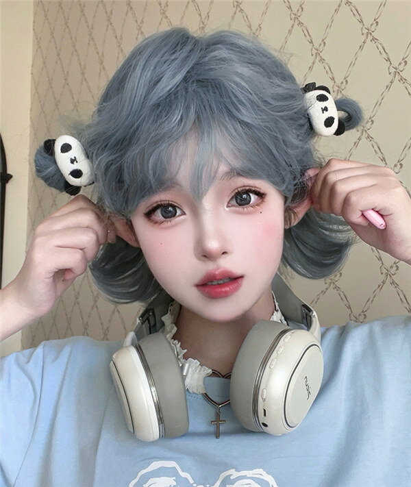 Rakuten - ウィッグ レディース フルウィッグ ロリータ ゴスロリ コスチューム ぱっつん前髪 前髪あり 可愛い かわいい 大人用 コスプレ 原宿風 仮装 超自然 かつら wig Lolita 小顔 文化祭 イベント 学園祭 ハロウィン