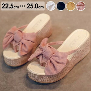 トングサンダル 厚底 トング サンダル 厚底サンダル リボン付き ヒール7cm ビーチサンダル かかとなし 大きいサイズ サンダル サマー カジュアル かわいい 夏 リゾート コンフォートサンダル シューズ ファッション ブラック ベージュ イエロー ピンク 22.5 25.0 di246g5g5g5