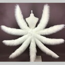 コスプレ道具 狐の尻尾 アニマル動物 ピンク ホワイト 2colors 九尾 60cm 80cm 100cm 3タイプ モコモコ cosplay用 コスプレ C...