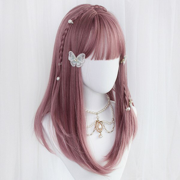 ウィッグ フルウィッグ 長髪 ロング ロングウィッグ ぱっつん前髪 ロリータ lolita 前髪あり ハロウィン 原宿風 かつら コスプレ 可愛い かわいい コスチューム 仮装 大人用 普段使い 文化祭 イベント 学園祭 演劇 舞台 学芸会 dp033jcjcg5