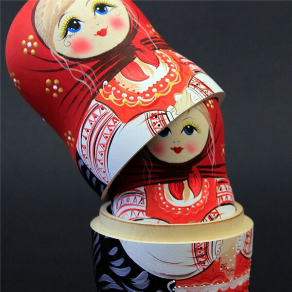 7個組セット ロシア 民芸 お土産 伝統 工芸品 手作り品 マトリョーシカ人形 クリエイティブ 綺麗 女 飾り 分離 ドール プレゼント db058l6l6g5