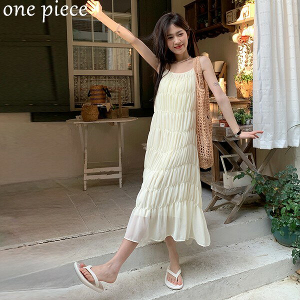 リゾートワンピース 大人可愛い かわいい 夏 ロングワンピース 花付き リゾートワンピ キャミソール マキシワンピース ハワイ ハワイアン 沖縄 体型カバー 結婚式 Aライン 春夏おうち 無地 マキシ丈 おしゃれ 韓国 ベージュdd034l9l9c6