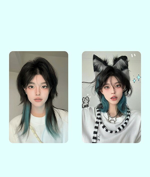 フルウィッグ レディース ふんわり前髪 前髪あり 原宿風 かつら ぱっつん前髪 コスプレ 可愛い コスチューム 仮装 大人用 文化祭 イベント 学園祭 文化祭 学芸会 舞台 演劇 変装 ハロウィン グリーン dp005lclcx0