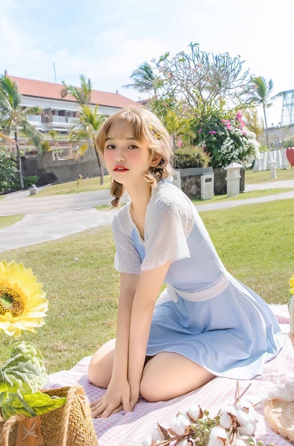 ワンピース水着 服みたいな 水着 2点セット リボン 半袖 無地 切り替え 水玉柄 ワイヤーなし パッド付 レディース 着瘦せ カジュアル シンプル セクシー 露出控えめ 写真映え 撮影用 海 夏 サマー プール リゾート かわいい 旅行 温泉 大人 女性用 ジュニア 学生 女の子