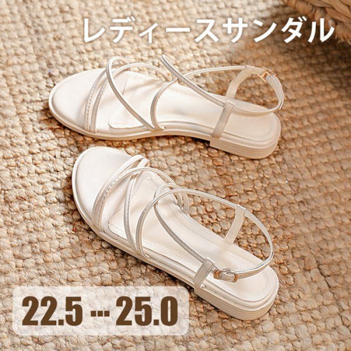 ストラップサンダル 夏 華奢サンダ�