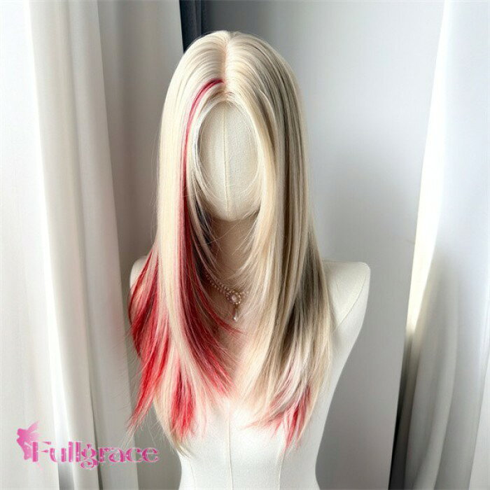 ショップトップ > カテゴリトップ > ウィッグ > ロリータ風 > グラデーション＆メッシュ セット内容&nbsp;✽.*꙳ ウィッグ/ヘアネット【※こちらの商品は、個人差等ございますので、商品ご到着後、お客様ご自身より手くしやカット等多少の調節が必要な場合もございます。】「記載のないアクセサリー、小物等は付属しません」 素材&nbsp;✽.*꙳ 高温耐熱ファイバー カラー&nbsp;✽.*꙳ 写真をご参照ください サイズ (cm)&nbsp;✽.*꙳ フリーサイズ：約60cm※表記寸法と実寸値の多少の誤差はご容赦ください よくある質問 Fullgrace &nbsp;✽.*꙳ Q1. コスプレイベントや撮影用として使用できますか？▸ はい、ハロウィンやコスプレイベント、撮影会、舞台、パーティーなど幅広いシーンでご使用いただけます。by FullgraceQ2. カラーはどのような雰囲気ですか？▸ ホワイトをベースにレッドのアクセントが入ったグラデーションカラーで、クールで印象的なスタイルを演出できます。by FullgraceQ3. どのようなファッションに合わせやすいですか？▸ 原宿系、量産型、地雷系、ロリータ、ゴスロリなど個性的なファッションとのコーディネートにおすすめです。by Fullgrace模倣品・コピー商品を扱うお店が増えています。ご注文のショップ名と、画像や商品説明にあるショップ名が同一かご確認の上ご注文ください。 送料&nbsp;✽.*꙳ ★1点 880円(北海道・九州・沖縄・離島除く)商品を複数ご注文の場合の送料は、下記の表を参照してください。 ※SALE品など、他商品との同梱発送不可の商品と合わせてご購入の場合、送料の計算が異なりますのでご注意ください。 注意事項&nbsp;✽.*꙳ ●ページの閲覧環境によって、掲載写真と実際の商品の色合いが異なる場合があります。 ●モデルに小物を使う場合がございますが、商品に含まれませんので、セット内容をご確認ください。 ●製造過程・出荷過程の間に出来た細かなキズ・折りジワ・ヨゴレなどある場合がございます。細かい部分まで気になさる方は、ご購入をご遠慮ください。 ●商品の仕様は、製造元の都合により予告なく変更や突然の欠品等で商品手配の遅れや手配ができない場合がございます。 ●お届けした商品に不備がございましたら、お届け後5日以内にご連絡ください。早急に対応させていただきます。なお期日を過ぎた場合はお受け致しかねます。 ●土日祝祭日のご注文およびお問い合わせへの弊社からのご連絡は、翌営業日となります。 ●海外製品のため、詳細タグなし。 ●配送の関係上、ラッピング対応は受け付けておりません。 &nbsp;&nbsp;会社・学校・団体でご購入のお客様 発送の際、ご担当者様のお名前（フルネーム）が必要となります。 登録情報のお名前を、会社名や団体名のみでご登録されている場合、ご登録名をご担当者様のお名前にご変更していただくか、【備考欄】にフルネームでご記入願います。 【納品書や領収書につきまして】 当店では個人情報保護及び環境保全の為ペーパーレス化に取り組んでおりますので、お届けのお荷物に納品書（お買上明細書）は同封しておりません。ご了承くださいませ。 ご希望の場合、ご注文時【備考欄】にご記入願います。PDFファイルをメールにて添付いたします。 &nbsp;&nbsp;返品・交換・キャンセルについて サイズ間違い・イメージ違いなど、お客様都合によるキャンセルやご交換は原則として承っておりません。返品ルールに関しましては、リンク先ページをご覧の上、お気軽にお問い合わせください。 SIMILAR COLOR 写真をご参照ください