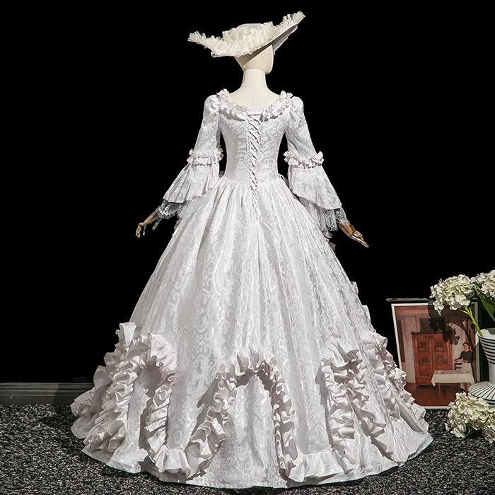 貴族 ドレス 油絵風 お姫様 衣装 カラードレス ロング 宮廷 王族服 お嬢様 舞台衣...
