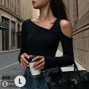 トップス ニット セーター セクシー 長袖 肩出し ブラウス カットソー 韓国風 大人 可愛い かわいい 秋 冬 春 オフィス 通勤 20代 30代 40代 O...