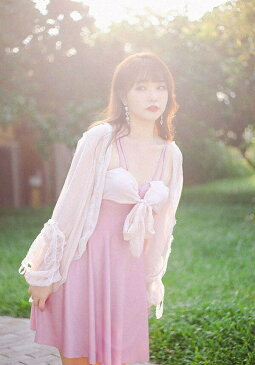 水着 レディース ワンピース水着 リボン 長袖 露出控え キャミワンピ キャミソール フレアスカート ぽっちゃり 日焼け対策 3点セット 体型カバー 大きいサイズ 3L 4L 5L 6L 7L ワイヤー入り パッド付 ビーチ 海 プール 温泉 韓国 女性用 大人可愛い df139n1n1n1
