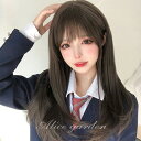 ウィッグ フルウィッグ ロング ストレート ロングウィッグ ブラウン ブラック 前髪あり ふんわり前髪 ナチュラル 原宿風 かつら ぱっつん前髪 茶髪 コスプレ 可愛い かわいい コスチューム 仮装 大人用 普段使い 文化祭 イベント 学園祭 イメチェン dp088n1n1n1