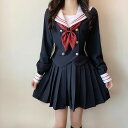 セーラー服 コスプレ 制服 衣装 仮装 学生服 ハロウィン JK制服 女子制服 高校生 通学 学園祭 大人 コスチューム衣装 セクシー 長袖トップス＋ミニスカート＋蝶結び 3点セット　S M L XLdw200s1s1g5