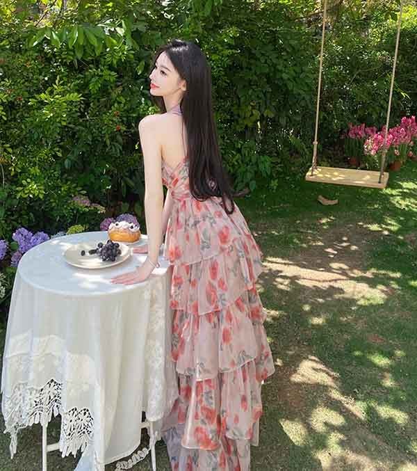 リゾートワンピース リゾートワンピ ハワイ リゾート ワンピース ハワイアン 背中 ...