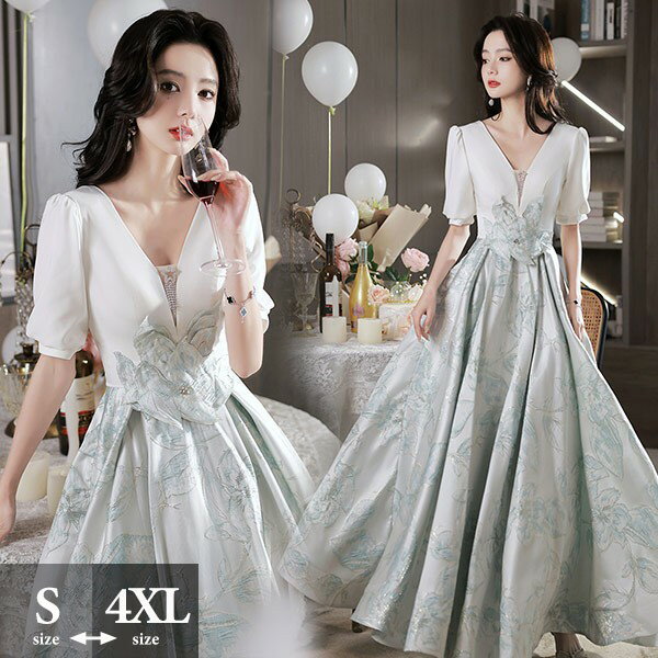 ドレス 大人 ピアノ 発表会 演奏会 ピアノ発表会 演奏会用ドレス 結婚式 母親 ロングドレス 演奏会用ロングドレス 大きいサイズ 演奏会ドレス 袖付き イブニングドレス パーティードレス 発表会ドレス 高校生 コンクール ツヤ感 花レース 刺繍 グレー 5L 灰 白 da206x1x1c6