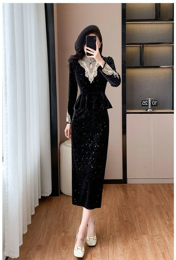 ドレス 大人 ピアノ 発表会 演奏会 ピアノ発...の紹介画像3