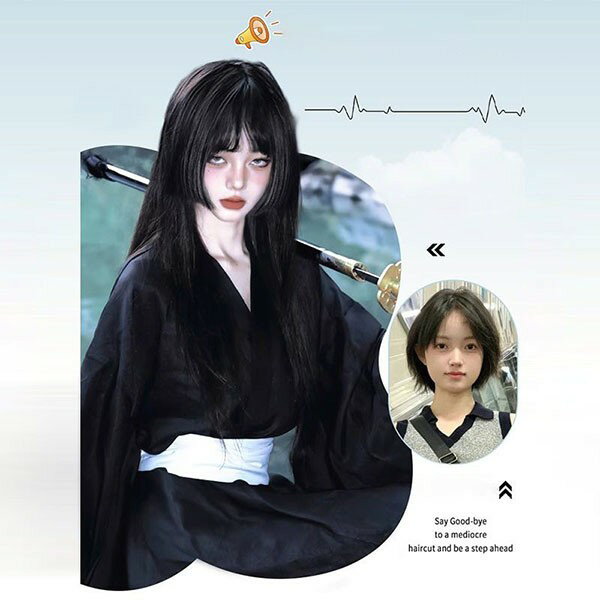 ウィッグ フルウィッグ 姫カット ロングストレート 女性 レディース ロリータ ハロウィン ふんわり 前髪あり かつら コスプレ 可愛い 耐熱ウィッグ コスチューム 仮装 大人用 普段使い 文化祭 イベント 学園祭 女装 発表会 学芸会 舞台 演劇 変装 小道具 dp163x1x1c6