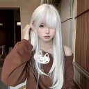 ウィッグ フルウィッグ ロングストレート 女性 レディース ロリータ ハロウィン ふんわり 前髪あり かつら コスプレ 可愛い かわいい 耐熱ウィッグ コスチューム 仮装 大人用 普段使い 文化祭 イベント 学園祭 女装 発表会 学芸会 舞台 演劇 変装 小道具 dp166x1x1c6(4)