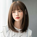 ウィッグ フルウィッグ セミロング 内巻ウィッグ ぱっつん前髪 ロリータ 前髪あり ハロウィン 原宿風 韓国風 かつら コスプレ 可愛い コスチューム 仮装 大人用 普段使い 文化祭 イベント 学園祭 演劇 舞台 学芸会 dp283x1x1x0