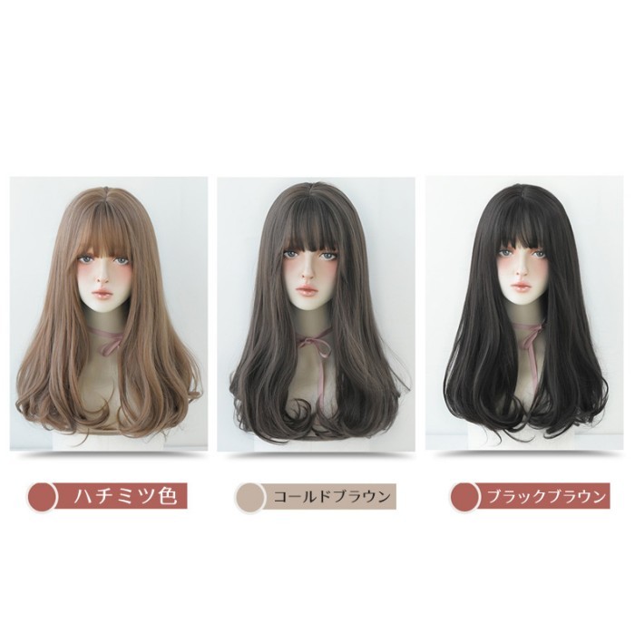 ウィッグ フルウィッグ ロング ウェーブ ロングウィッグ ぱっつん前髪 ロリータ 前髪あり グラデーション ハロウィン 原宿風 韓国風 かつら コスプレ 可愛い コスチューム 仮装 大人用 普段使い 文化祭 イベント 学園祭 演劇 舞台 学芸会 dp285x1x1x0