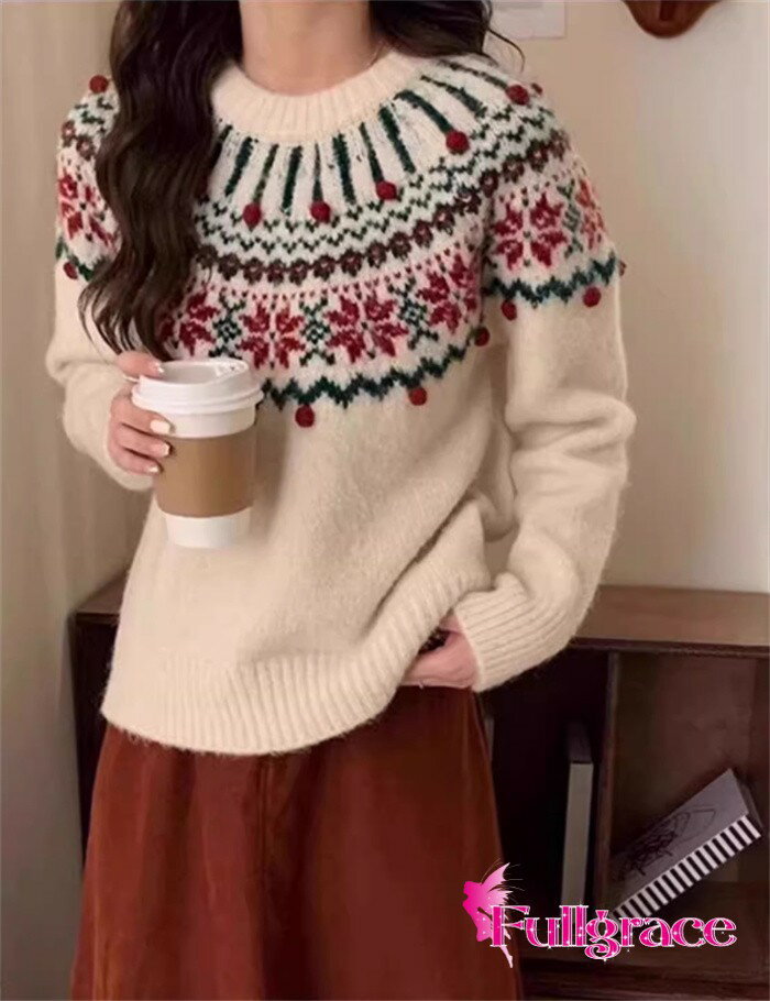 楽天市場】ノルディック セーター（カラーベージュ）（ニット