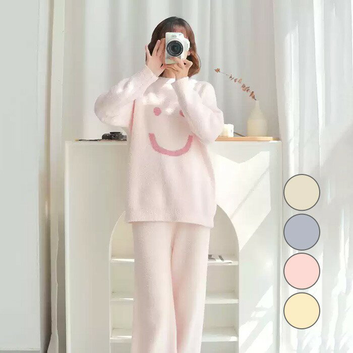 パジャマ ルームウェア レディース もこもこ 上下セット ナイトウェア 可愛い 長袖 部屋着 秋冬 セットアップ おうち時間 ロングパンツ 韓国ファッション 大人 ゆったり 暖かい ズボン付き おしゃれ dh097zbzbx0