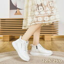 厚底 スニーカー レディース 白 痛くない 歩きやすい ローカット インヒールスニーカー 厚底 スニーカー レースアップ 美脚 シンプル 小さいサイズ 大きいサ...