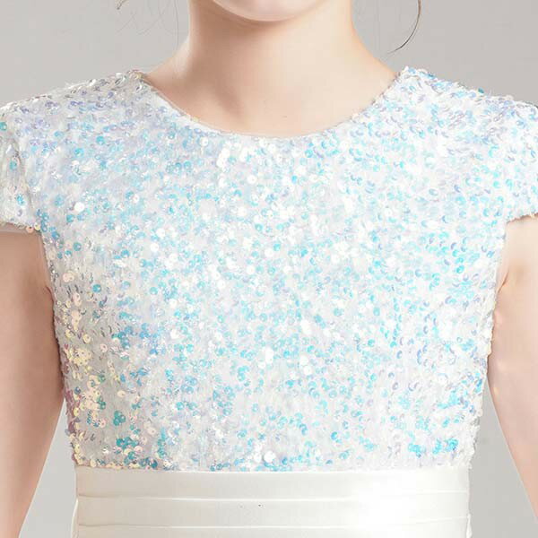 ドレス 子供 ピアノ 発表会 ピアノ発表会 中学生 ワンピース 女の子 ロングドレス 結婚式 ジュニア ピアノ発表会ドレス コンクール パーティードレス イブニングドレス ロング キッズ ロング丈 お姫様 着やせ 上品 エレガント ホワイト フォーマル キッズドレスds001zezeg5 3