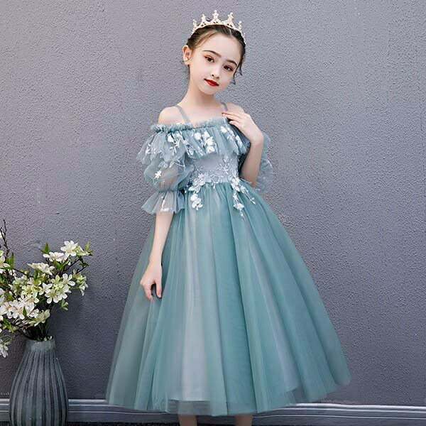 ドレス 子供 ピアノ 発表会 ピアノ発表会 中学生 ワンピース 女の子 ロングドレス 結婚式 ジュニア ピ..