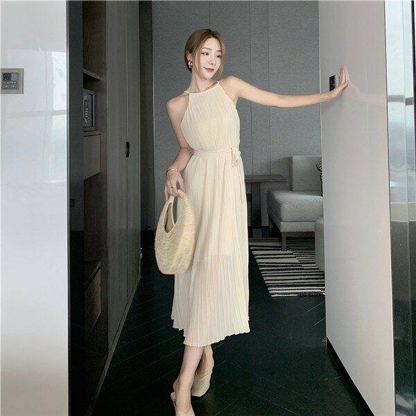 夏ワンピース ロングワンピースおしゃれ ベージュファッション 夏服 カジュアル 体型カバー ゆったり ハワイ 旅行 沖縄 旅行用 大人 20代 30代 40代 可愛い かわいい S M L