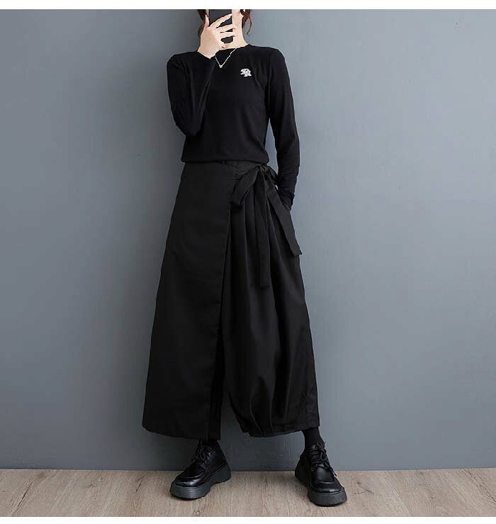 期間限定セール3380円→3180円 ワイドパンツ レディース スカート パンツ スカーチ...