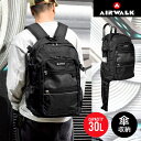 エアウォーク リュック レディース リュック 傘ケース AIR WALK エアウォーク 傘ホルダー リュックサック 傘 収納 バックパック メンズ レディース 通学 中学生 高校生 通勤 おしゃれ ブランド PCポケット 黒 リュック 大容量 通学リュック A4 30L タブレット収納 黒リュック 撥水 抗菌 かっこいい 防災