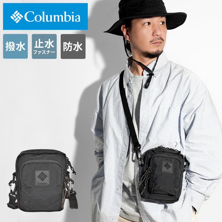 ショルダーバッグ Columbia コロンビア メンズ ブランド レディース ボディバッグ 斜めがけ 小さめ 軽い 防水 撥水 グレートスモーキーガーデン pu8601 ミニショルダー サコッシュ サブバッグ バック 黒 ブラック 旅行 フェス アウトドア シンプル コンパクト 中学生 高校生