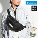 コロンビア ボディバッグ Columbia コロンビア メンズ レディース ブランド ショルダーバッグ 斜めがけ ウエストバッグ ウエストポーチ カバン おしゃれ カジュアル 柄 撥水 アウトドア 旅行 フェス ハイキング PU8688 オルウェイズバイサイドヒップバッグ ブラック 黒 ベージュ 大きめ