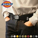 ベルト DICKIES ディッキーズ メンズ ガチャベルト 大きいサイズ 穴なし 丈夫 ロゴ ボーダー おしゃれ カジュアル GIベルト シンプル ブラック ホ...