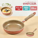 フライパン エバークック evercook IH 20cm オムレツ ドウシシャ DOSHISHA EIFP20MPK ガス対応 500日保証 ミスティピンク ...