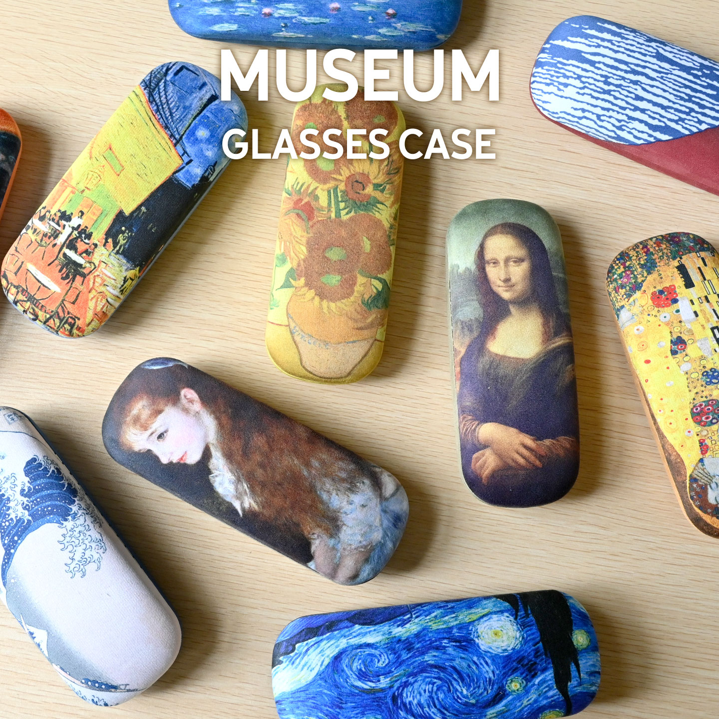 メガネケース MATOKA マトカ MUSEUM GLASSES CASE モネ ゴッホ ダヴィンチ 葛飾北...