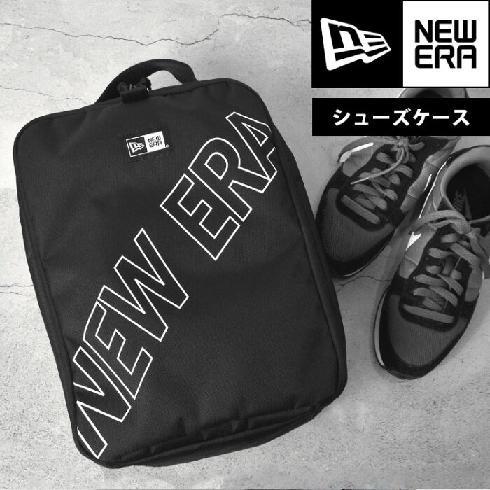 シューズバッグ newera ニューエラ シューバッグ 大人 キッズ ジュニア メンズ レディース シューバック シューズケース ブラック 17L おしゃれ 靴入れ 部活 クラブ ジム トレーニング 上靴 スパイク バッシュ バスケ 12674048 大きめ 小学生 中学生 高校生 大人 子供