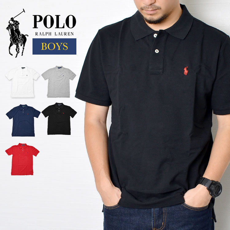 ポロシャツ POLO RALPH LAUREN ポロ ラルフローレン メンズ 323603252 レディース キッズ ジュニア ワンポイント ポニー コットン 綿 トップス 半袖 ポロシャツ 男性 女性 子供 M L XL 150 160 170 定番 人気 おしゃれ 黒 白 赤 紺 灰 ピンク ボーイズ 送料無料 メール便OK