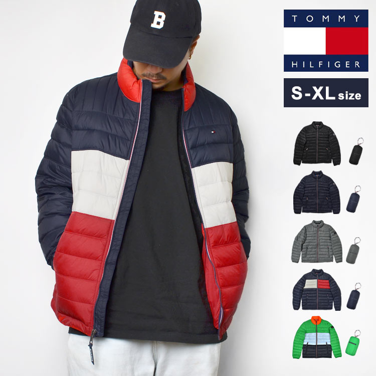 ダウンジャケット TOMMY HILFIGER トミー ヒルフィガー ジャケット ブランド メンズ 暖かい 防寒 パッカブル 折りたたみ 収納 軽量 軽い ロゴ アメカジ 上着 冬服 持ち運び トリコロール 150an796 シンプル 通勤 通学 アウトドア おしゃれ かっこいい 父の日 プレゼント