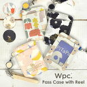 wpc パスケース 定期入れ レディース リール付き おしゃれ かわいい 大人 女性 ICカード 2枚 高校生 女子 通勤 通学 カードケース 薄型 スリム 軽...